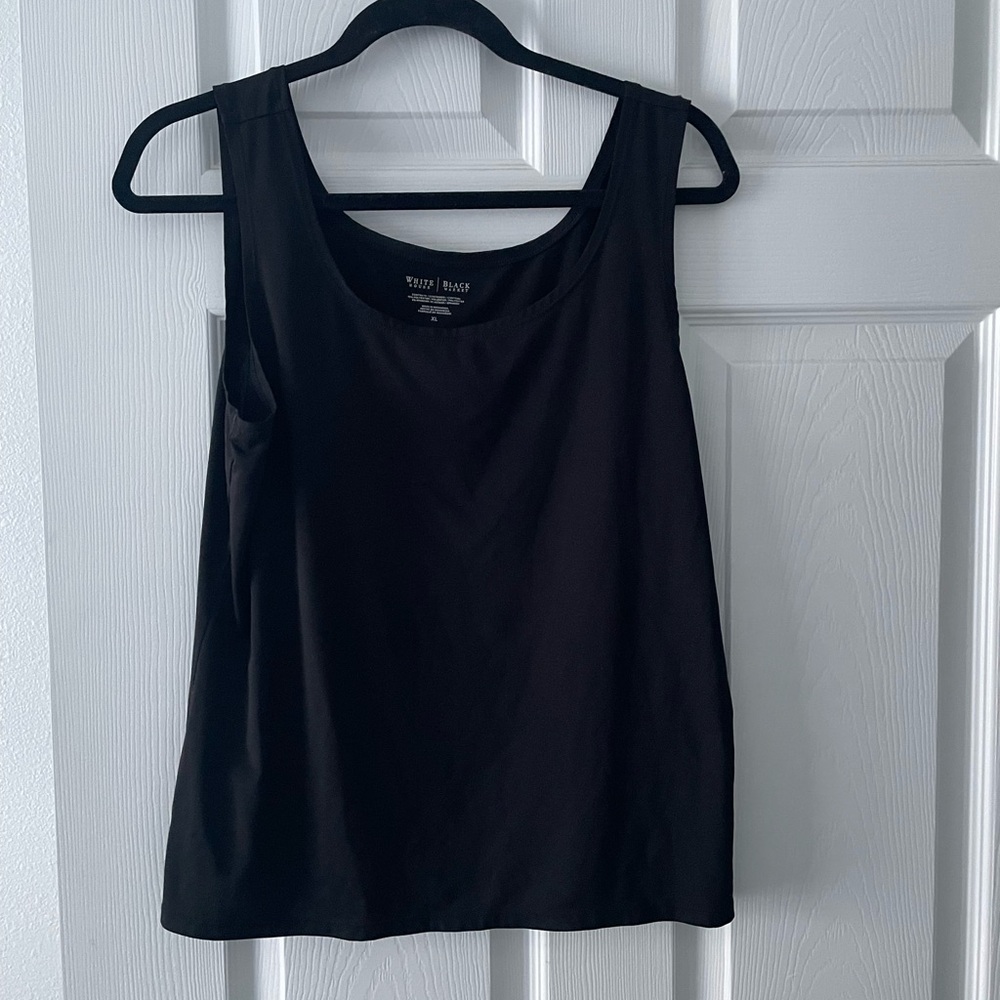 White House Black Market Classic Black Tank Top